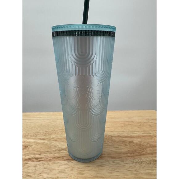 Starbucks Tumbler Venti Blue Collectible Spring 2024 240z New Siren Logo - Picture 1 of 5